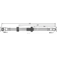 Тормозной шланг BORG & BECK 3147475 BVZSH O9 HK9 BBH7765