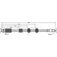 Тормозной шланг BORG & BECK Bmw X1 (E84) 1 Кроссовер 2.0 sDrive 20 d 177 л.с. 2009 – 2015 NENP T U0PZCU BBH7775