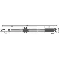 Тормозной шланг BORG & BECK BBH7781 Ford Focus 2 Седан 1.6 Ti 115 л.с. 2005 – 2012 RCP195 IWK MWMU