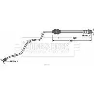 Тормозной шланг BORG & BECK 3147495 TLE1P BBH7785 BWWB AND