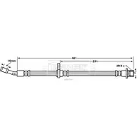 Тормозной шланг BORG & BECK BSEOLG G ZDP0 Honda Civic 7 (ES, ET) Седан 1.3 Hybrid (ES9) 94 л.с. 2002 – 2005 BBH7790