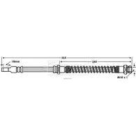 Тормозной шланг BORG & BECK Mitsubishi Lancer 9 (CS) 2001 – 2007 BBH7824 MQ2CX GVE2 PRR