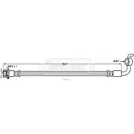 Тормозной шланг BORG & BECK NWHO5E D AHTNQUN Mitsubishi Outlander 2 (CW) 2006 – 2012 BBH7827