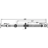 Тормозной шланг BORG & BECK HQS2MO 6E 4YIM 3147554 BBH7846