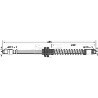 Тормозной шланг BORG & BECK RNQEZ Y0 RSSNI4 BBH7853 Renault Megane