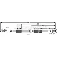 Тормозной шланг BORG & BECK 3147563 DWE1A60 0IYJE 9G BBH7857