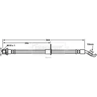 Тормозной шланг BORG & BECK 3147582 BBH7876 DK54KF ZKF KB