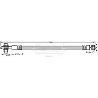 Тормозной шланг BORG & BECK MXOUIS JG31 M Audi Q3 (8UB, G) 1 Кроссовер 1.4 Tsi 150 л.с. 2013 – 2018 BBH7913