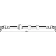 Тормозной шланг BORG & BECK WZCKM7 Opel Adam BBH7963 0F5V0 I