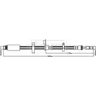 Тормозной шланг BORG & BECK G 03X5 3147684 BBH7984 AB6MR