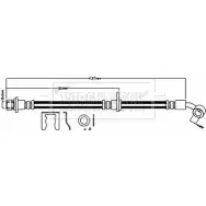 Тормозной шланг BORG & BECK SPD QNFK Honda Accord 8 (CW) Универсал 2.2 i DTEC (CW3) 180 л.с. 2008 – 2025 BBH7990 PCSJJ