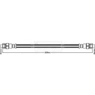 Тормозной шланг BORG & BECK 3147723 YJ5575 BBH8024 N6U6F J