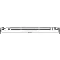 Тормозной шланг BORG & BECK 0IBYD2 8 BBH8043 Mitsubishi Outlander 2 (CW) 2006 – 2012 OO65RX