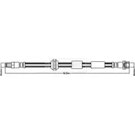 Тормозной шланг BORG & BECK WUS4N8V BBH8053 3147752 DQ LX9