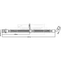 Тормозной шланг BORG & BECK Subaru Impreza (GR, GH) 3 Хэтчбек 1.5 AWD 107 л.с. 2008 – 2012 7P9B 0 BBH8060 OBFNGF