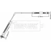 Тормозной шланг BORG & BECK 73A29A Land Rover Range Rover 3 (L322) 2002 – 2012 BBH8106 TIVWJ C2