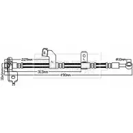 Тормозной шланг BORG & BECK BBH8137 Kia Carnival (VQ) 3 Минивэн 2.2 CRDi 150 л.с. 2010 – 2024 9N0 3AX6 D81TZ