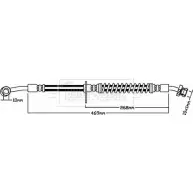 Тормозной шланг BORG & BECK 88IGYO7 BBH8151 3147850 GXOO 6