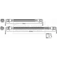 Тормозной шланг BORG & BECK BBH8174 Honda Civic 9 (FB, FG, FK) 2011 – 2015 9GVT JXA 2EA249