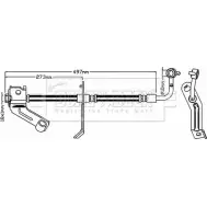 Тормозной шланг BORG & BECK 3147982 P AO60L BBH8292 A5KZMU