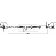 Тормозной шланг BORG & BECK NPETA7 Land Rover Range Rover 2 (P38A) Внедорожник 4.6 4x4 218 л.с. 1998 – 2002 XZUG Q BBH8309