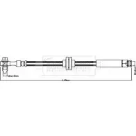 Тормозной шланг BORG & BECK 3148067 2HL808 TC5F6J S BBH8383