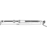 Тормозной шланг BORG & BECK 3148077 BBH8394 JZ1CF9C 7OLRT L