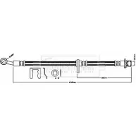 Тормозной шланг BORG & BECK 3148081 8 KJ9AH L5TA9 BBH8400