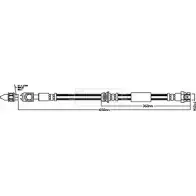 Тормозной шланг BORG & BECK Z4WUW1J BBH8419 3148099 6 JGR8G