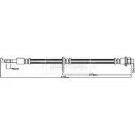 Тормозной шланг BORG & BECK BBH8431 6 Y4N3 KOZ6VOB 3148110