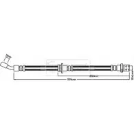 Тормозной шланг BORG & BECK 3148122 3V E88 YOCRBC BBH8444