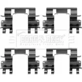 Ремкомплект тормозных колодок BORG & BECK 3148762 37XNF QT 71V BBK1055