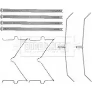 Ремкомплект тормозных колодок BORG & BECK Toyota Land Cruiser (J200) 8 Внедорожник 4.7 V8 (UZJ200) 288 л.с. 2008 – 2025 FSCI EC 4B1EI BBK1564