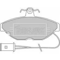 Тормозные колодки, дисковые, комплект BORG & BECK 3149795 HQPWQJ5 BBP1115 URI3 C