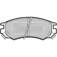 Тормозные колодки, дисковые, комплект BORG & BECK BQOBZSM BBP1156 ALG PNG6 3149836