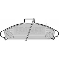 Тормозные колодки, дисковые, комплект BORG & BECK H3W7Q 3149852 B 7PPB BBP1172