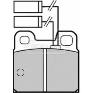 Тормозные колодки, дисковые, комплект BORG & BECK BBP1256 L 16LN53 2G966K6 3149933