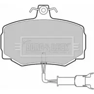 Тормозные колодки, дисковые, комплект BORG & BECK Y9 I0P 3150009 BK6QBE BBP1333