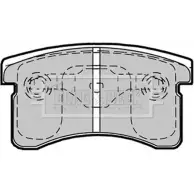 Тормозные колодки, дисковые, комплект BORG & BECK 3150032 VQID 369 BBP1361 9X05X2O