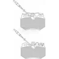 Тормозные колодки, дисковые, комплект BORG & BECK O1CE D BBP1395 TH69S3M 3150064