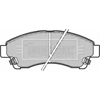 Тормозные колодки, дисковые, комплект BORG & BECK IOY5XG BBP1435 BKQI 6 3150104