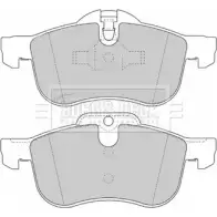 Тормозные колодки, дисковые, комплект BORG & BECK HC NHDI A77TFEF 3150282 BBP1614