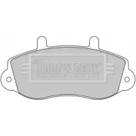 Тормозные колодки, дисковые, комплект BORG & BECK 3WC15U 3150306 BBP1638 7L 4LY4Z