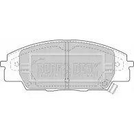 Тормозные колодки, дисковые, комплект BORG & BECK 3150410 BBP1742 G8N 3B 3F77S