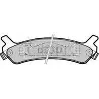 Тормозные колодки, дисковые, комплект BORG & BECK BBP1788 3150456 NRQ4AP8 V NIIN