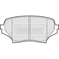 Тормозные колодки, дисковые, комплект BORG & BECK BBP2075 NIX1OI6 3150742 A HUUR