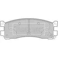 Тормозные колодки, дисковые, комплект BORG & BECK 3150801 BBP2135 L1OH4 70XKG K