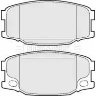 Тормозные колодки, дисковые, комплект BORG & BECK 636E U1B 3150824 B9DB7QL BBP2158