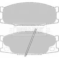 Тормозные колодки, дисковые, комплект BORG & BECK BBP2193 3150859 5YUQZJL 4IWR7 0F