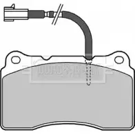 Тормозные колодки, дисковые, комплект BORG & BECK 1 QO3IU BBP2278 J9R84 3150940